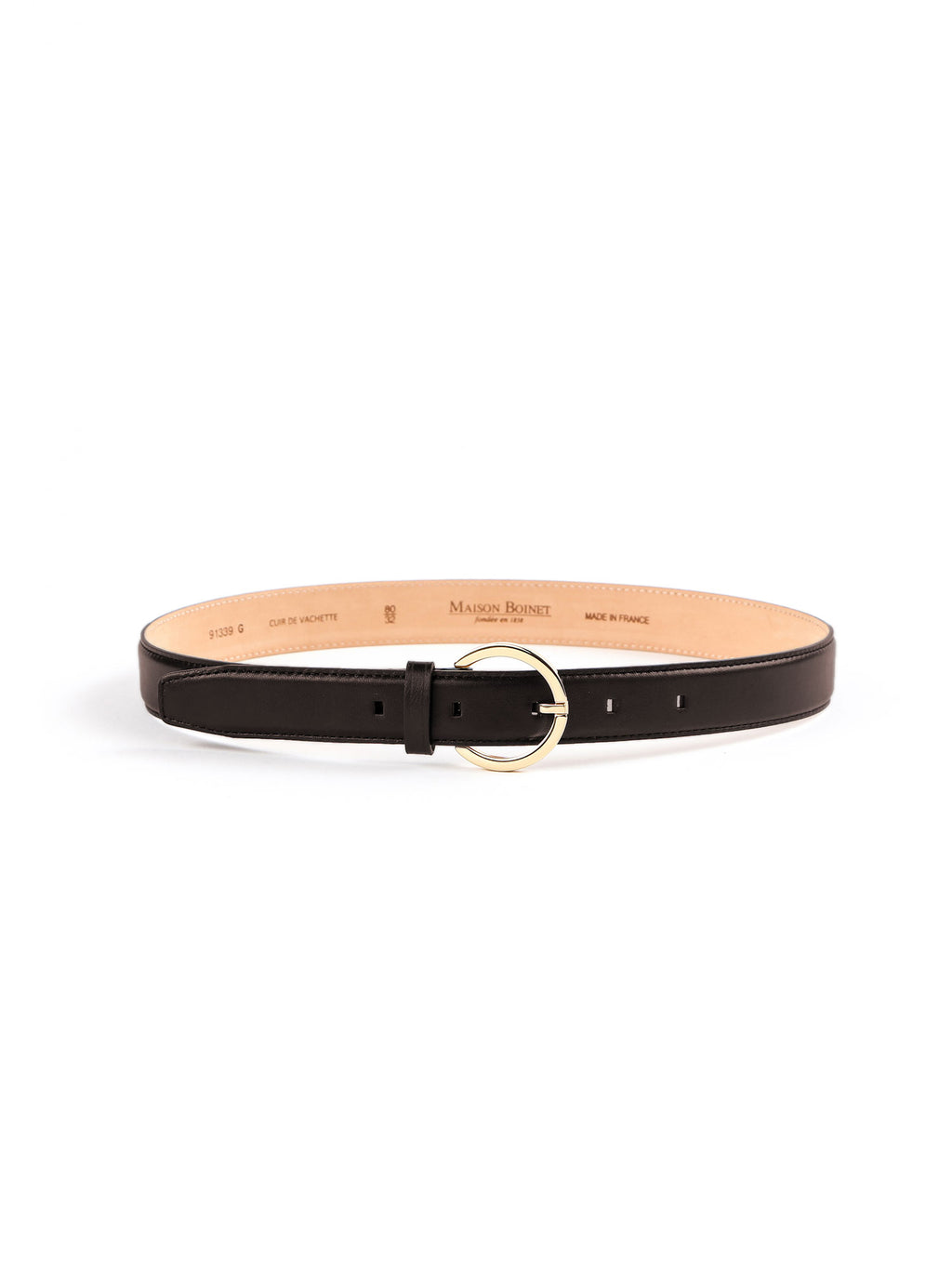 Maison Boinet 30 Mm Belt In Nappa Leather – Judith & Charles