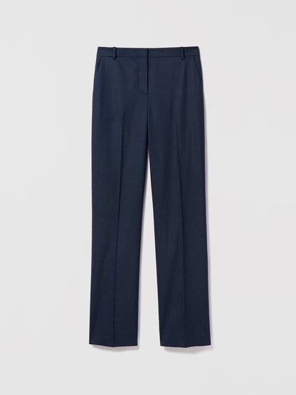 Straight superfine wool pant