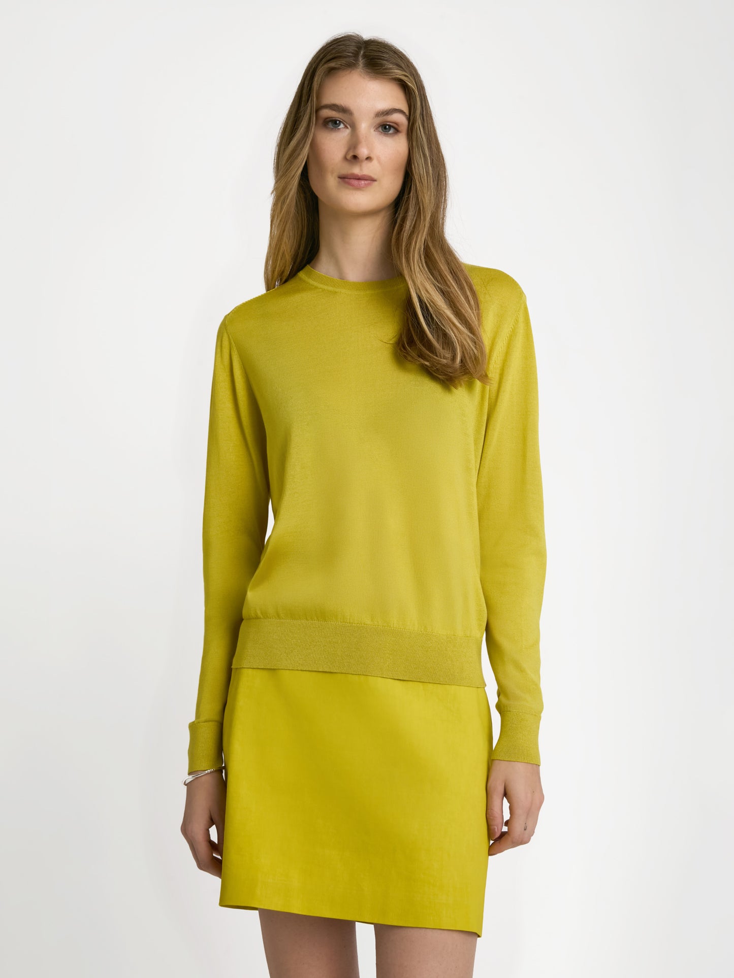 Fine cotton silk pullover