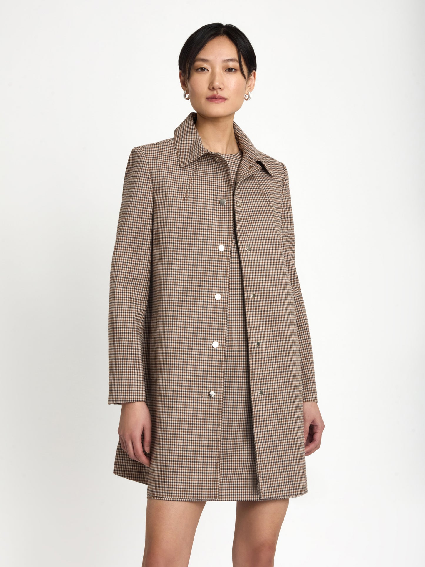 Mini check coat