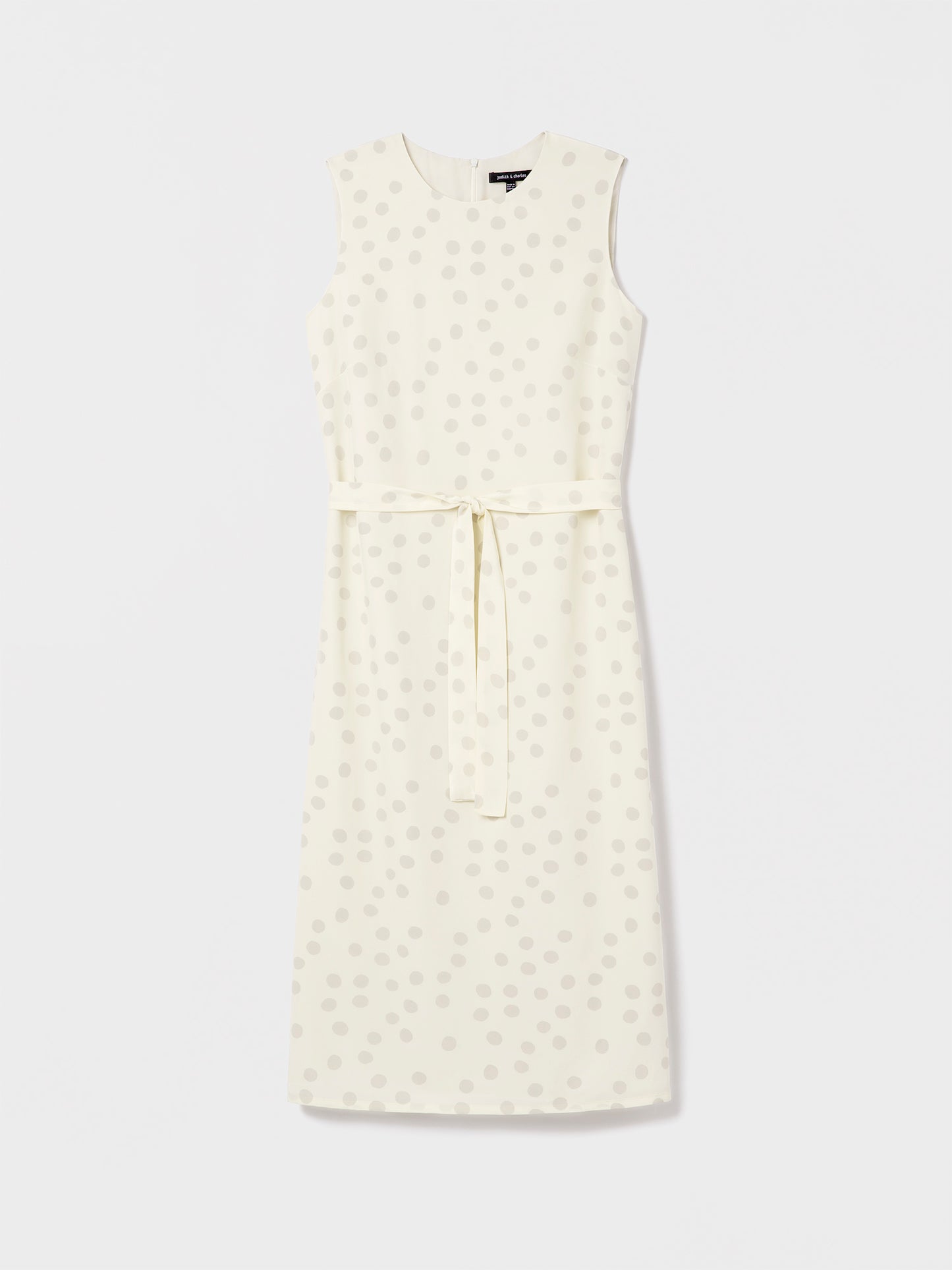 Polka dot silk dress