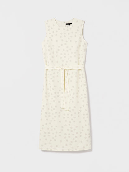 Polka dot silk dress